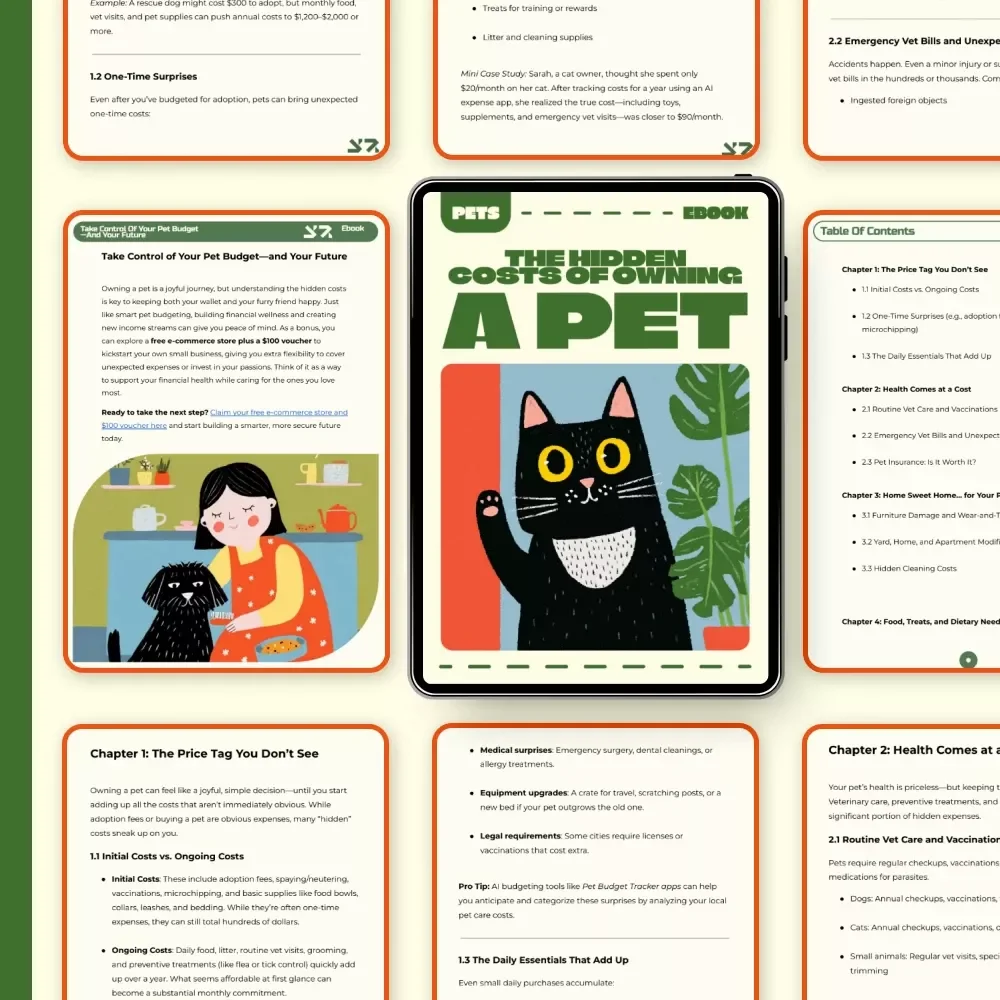 Beyond the Bowl: The Hidden Costs of Owning a Pet | Ebook Guide on What Are Hidden Costs of Owning a Pet | Essential Digital Download for Smart Pet Owners