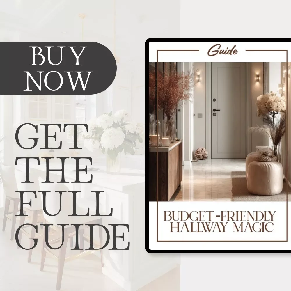 Budget-Friendly Hallway Magic | How to Decorate a Hallway on a Budget | DIY Home Makeover Guide for Small Spaces, Entryways & Apartments | Instant Digital Download