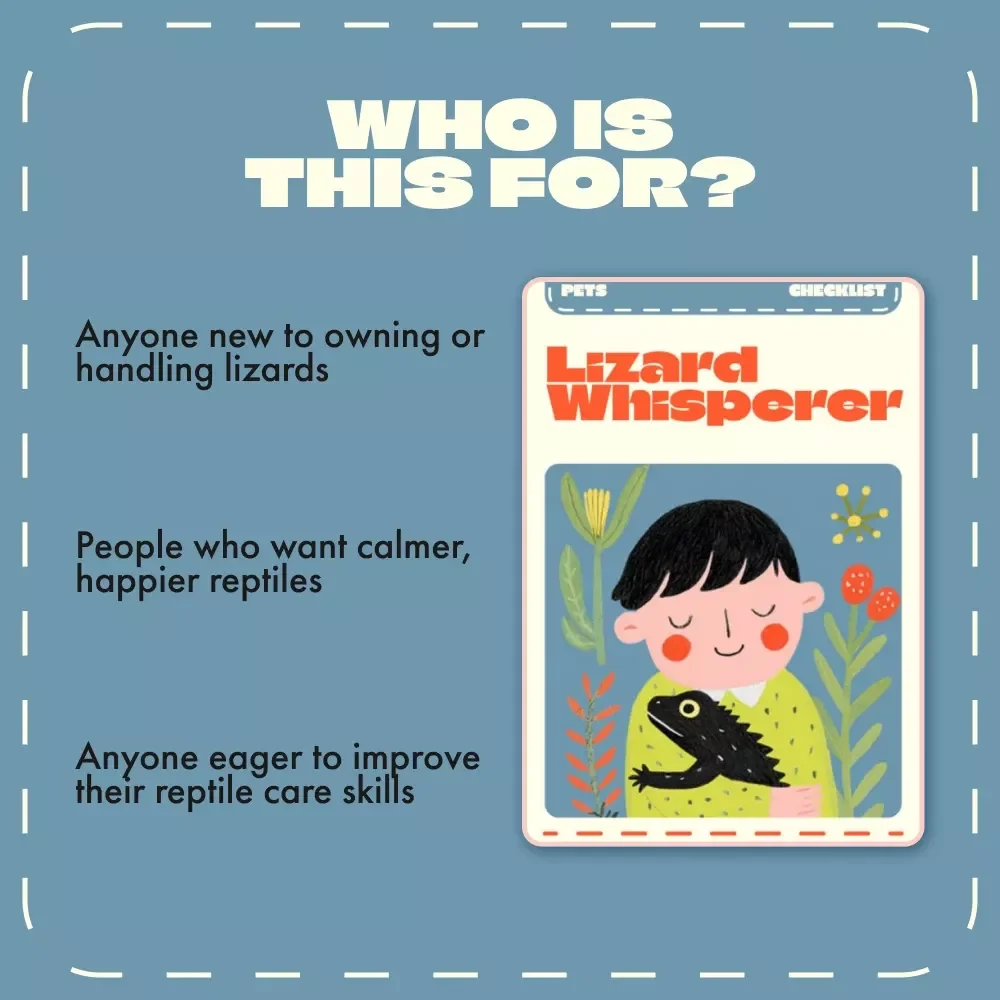 Lizard Whisperer – Digital Lizard Handling Guide, Reptile Care eBook, Beginner-Friendly Pet Lizard Handling Checklist, Safe Lizard Interaction Tips