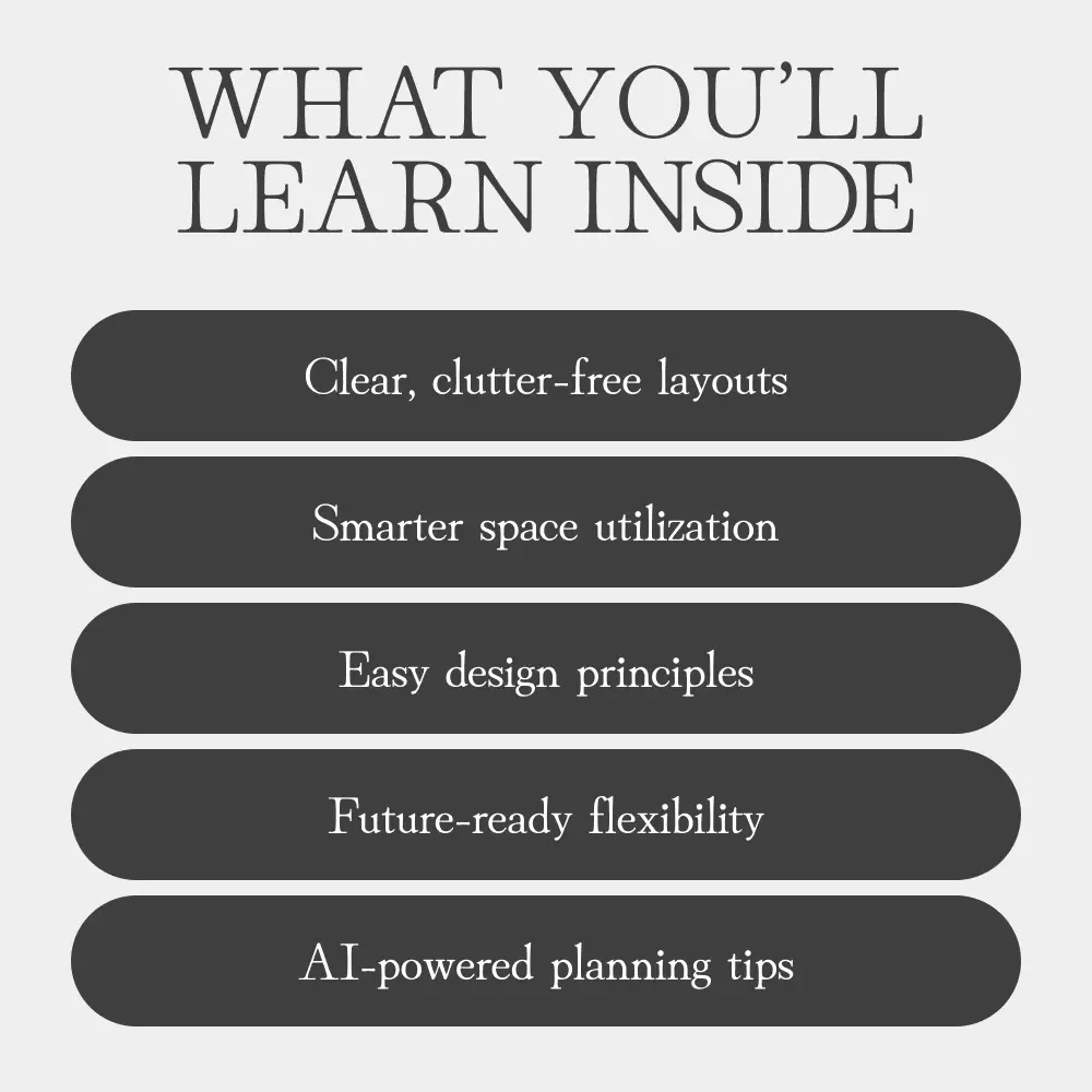 How to Design Functional Layouts | Modern Interior Design eBook | Space Planning & Layout Guide for Homes, Offices, and Commercial Spaces
