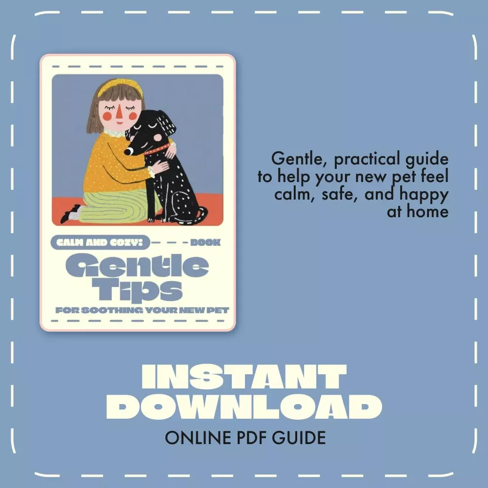 Calm and Cozy: Gentle Tips for Soothing Your New Pet | Pet Care eBook, Puppy & Kitten Guide, Pet Anxiety Relief, New Pet Owner Digital Download