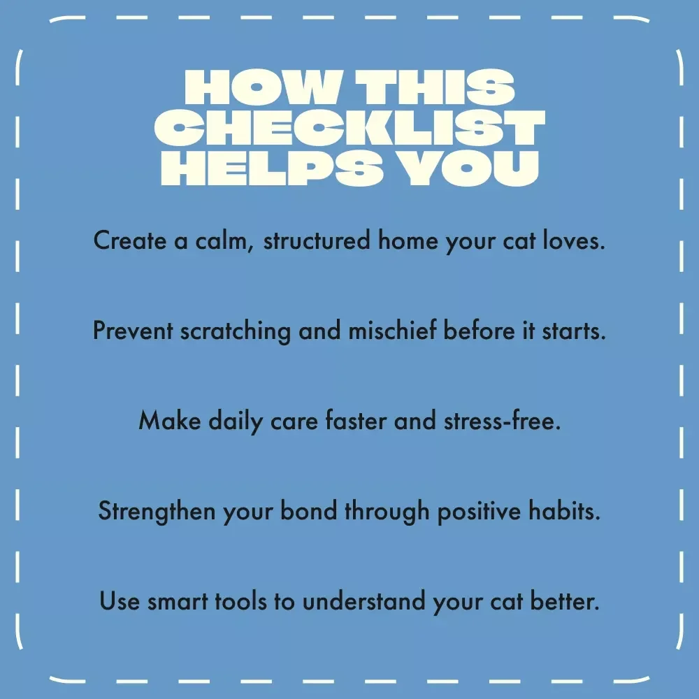 The “Happy Cat, Peaceful Home” Checklist | Ultimate Cat Behavior Guide for Pet Parents | How to Prevent Problem Behaviors in Cats | Digital Download for Cat Lovers