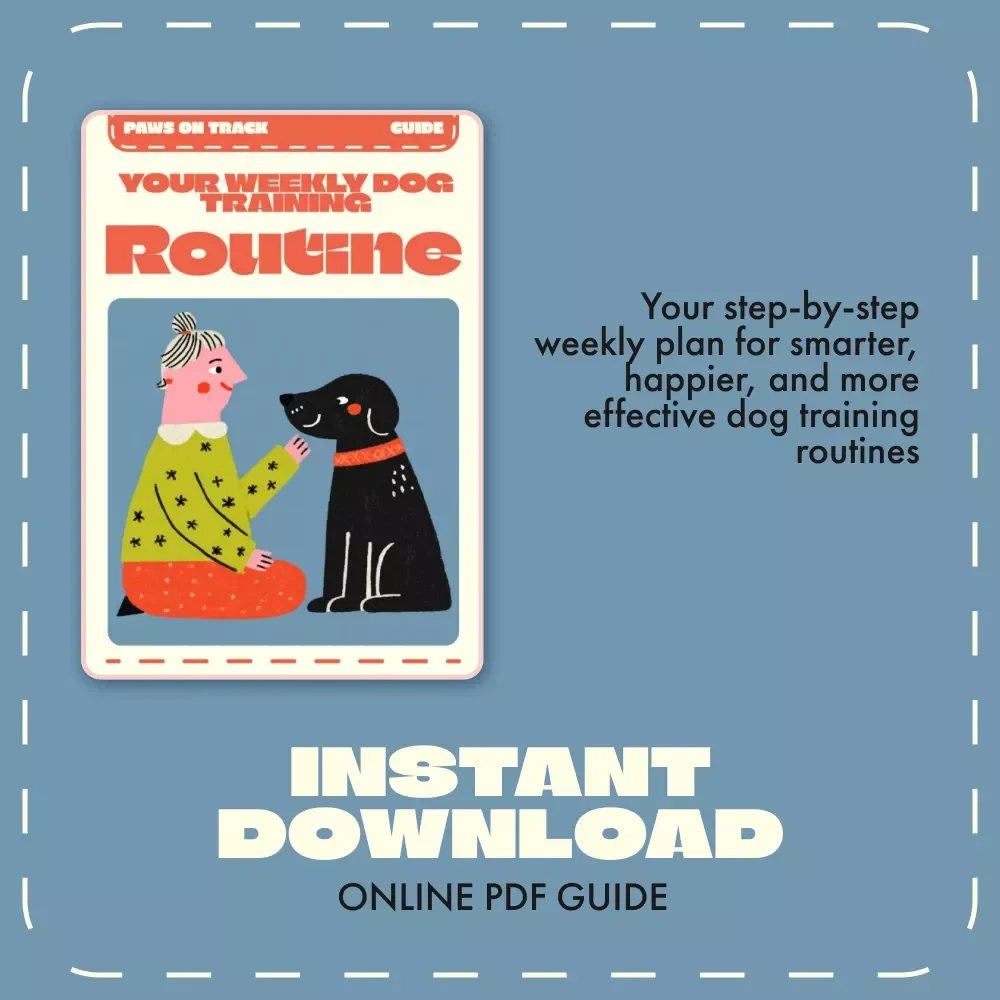 Paws on Track: Your Weekly Dog Training Routine – Digital Guide for Dog Owners | Step-by-Step Weekly Training Routine for Dogs | Printable Pet Training eBook