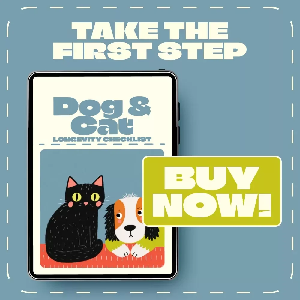 Dog & Cat Longevity Checklist | Printable Pet Health & Wellness Guide | How Long Do Dogs and Cats Live | Digital Download for Pet Owners