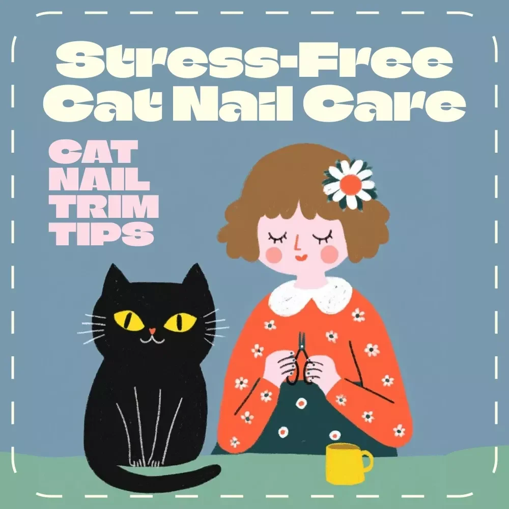 Cat Nail Trim Tips Checklist | Stress-Free Cat Nail Care Guide | Printable Cat Nail Trimming Tips for Pet Owners | Digital Download for Easy Cat Grooming