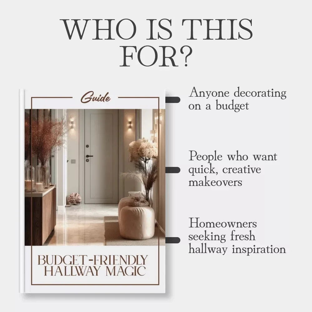 Budget-Friendly Hallway Magic | How to Decorate a Hallway on a Budget | DIY Home Makeover Guide for Small Spaces, Entryways & Apartments | Instant Digital Download