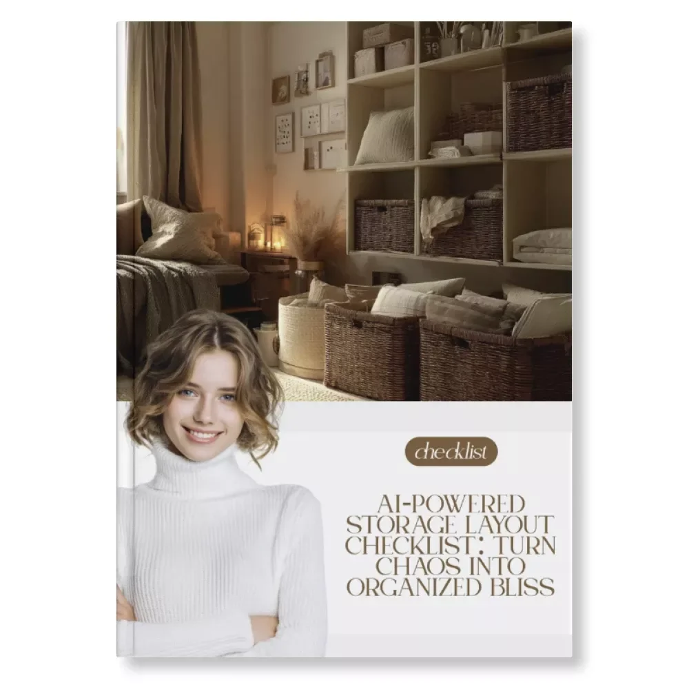 AI-Powered Storage Layout Checklist: Turn Chaos Into Organized Bliss | Digital Download | how to use ai to map storage layout | Smart Home Organization Guide