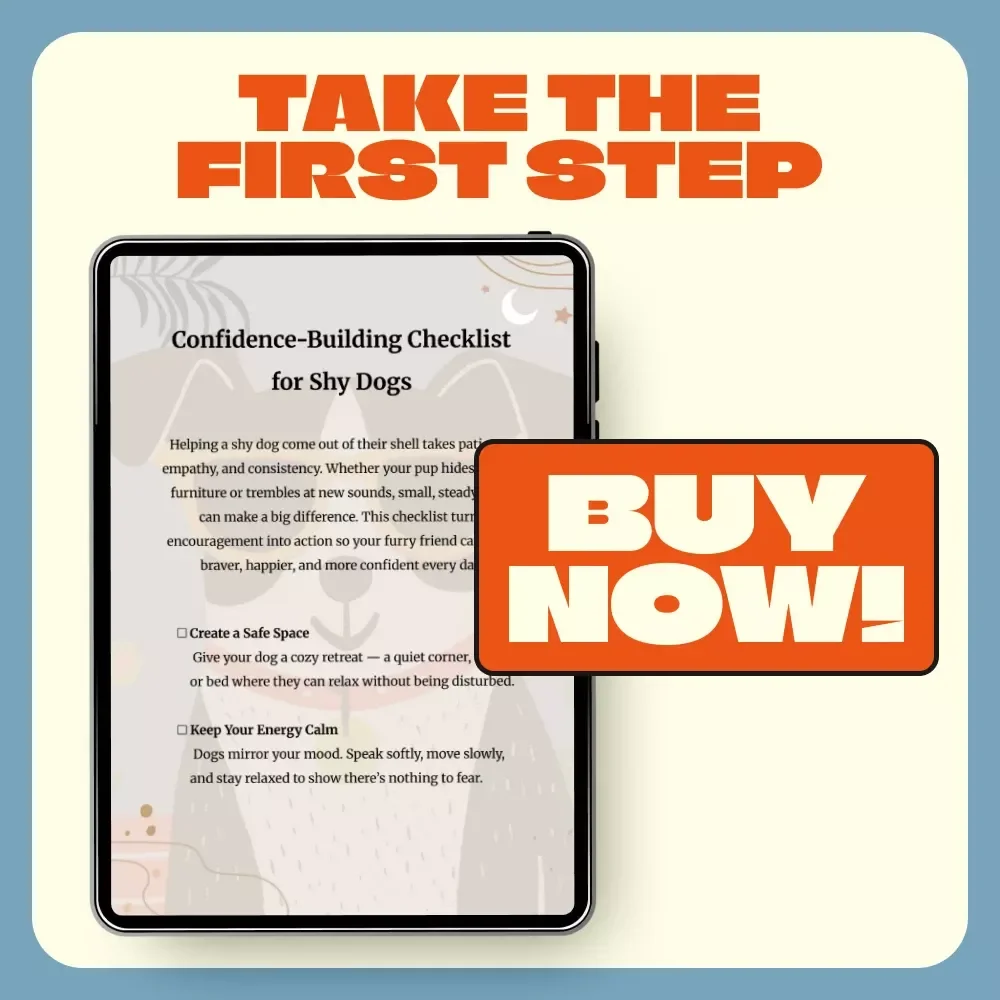 Confidence-Building Checklist for Shy Dogs | Printable Puppy Training Guide, Dog Anxiety Tips, Positive Reinforcement Workbook, Pet Owner Digital Download