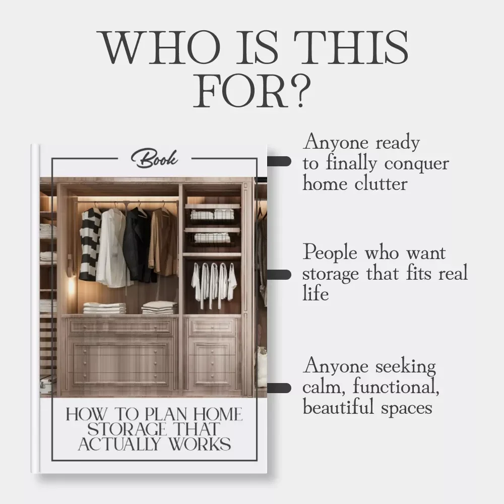 How to Plan Home Storage That Actually Works | Printable Home Organization eBook | Decluttering, Room-by-Room Storage Guide, AI Storage Planning Tips
