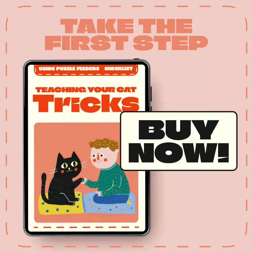 Teaching Your Cat Tricks | Printable Cat Training Checklist | Digital Download for Pet Owners | Learn How to Teach a Cat Tricks Step-by-Step