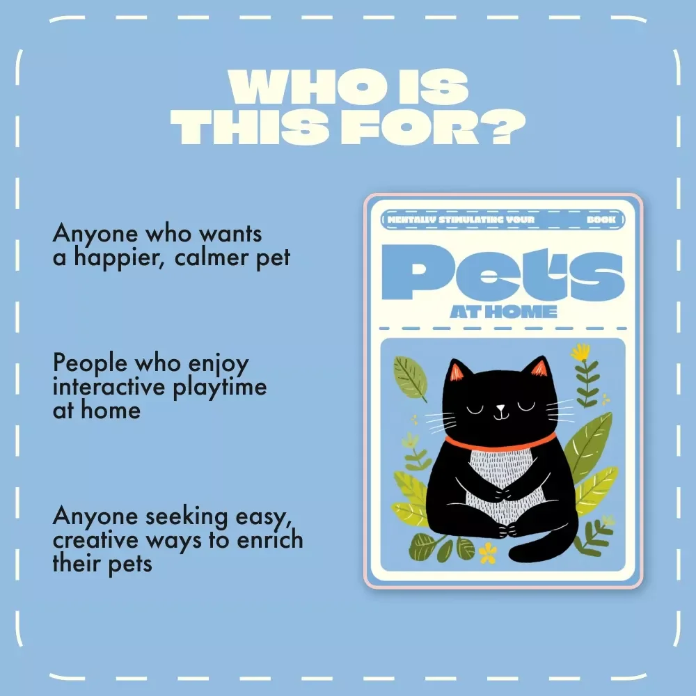 Mentally Stimulating Your Pets at Home | Enrichment eBook for Dogs & Cats | Indoor Activities & Training Ideas | How to Stimulate Pets Mentally Indoors Guide