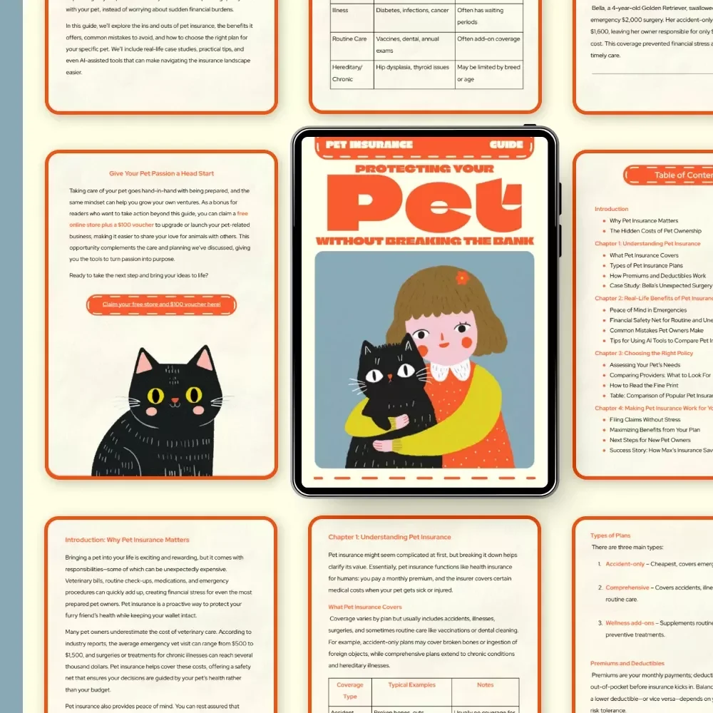Protecting Your Pet Without Breaking the Bank | Digital Pet Insurance Guide | Why Pet Insurance Is Worth It | Affordable Pet Care eBook for Smart Pet Owners