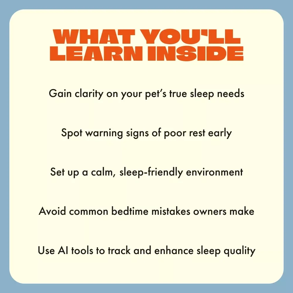 Paws and Pause: A Guide to Sleep and Rest for Your Pets | Digital Pet Care Guide for Better Sleep, Relaxation & Wellness
