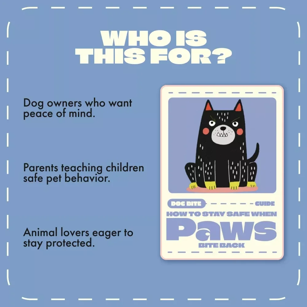 How to Stay Safe When Paws Bite Back | Dog Bite What to Do Guide | First Aid, Emotional Recovery & Prevention eBook for Dog Owners