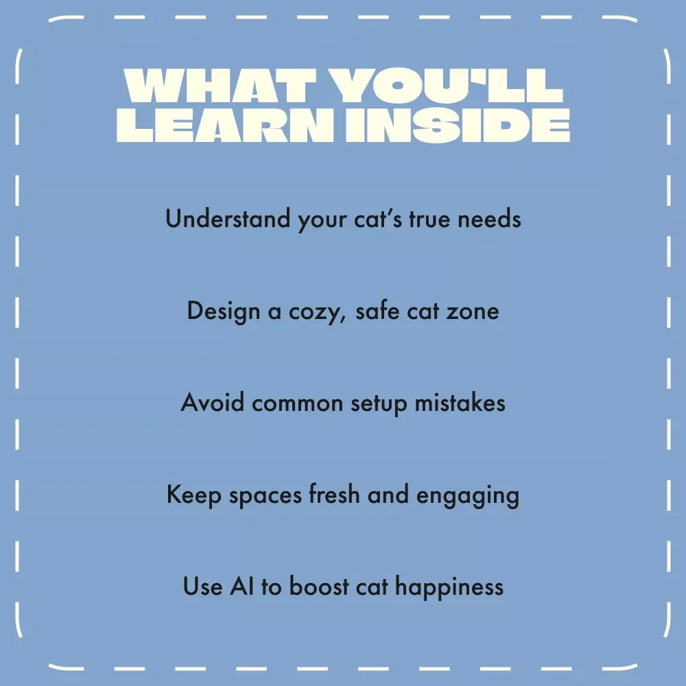 Creating a Perfect Cat Space | Digital Guide for Cat Lovers | How to Set Up a Cat Area at Home | Step-by-Step eBook for Feline Comfort & Enrichment