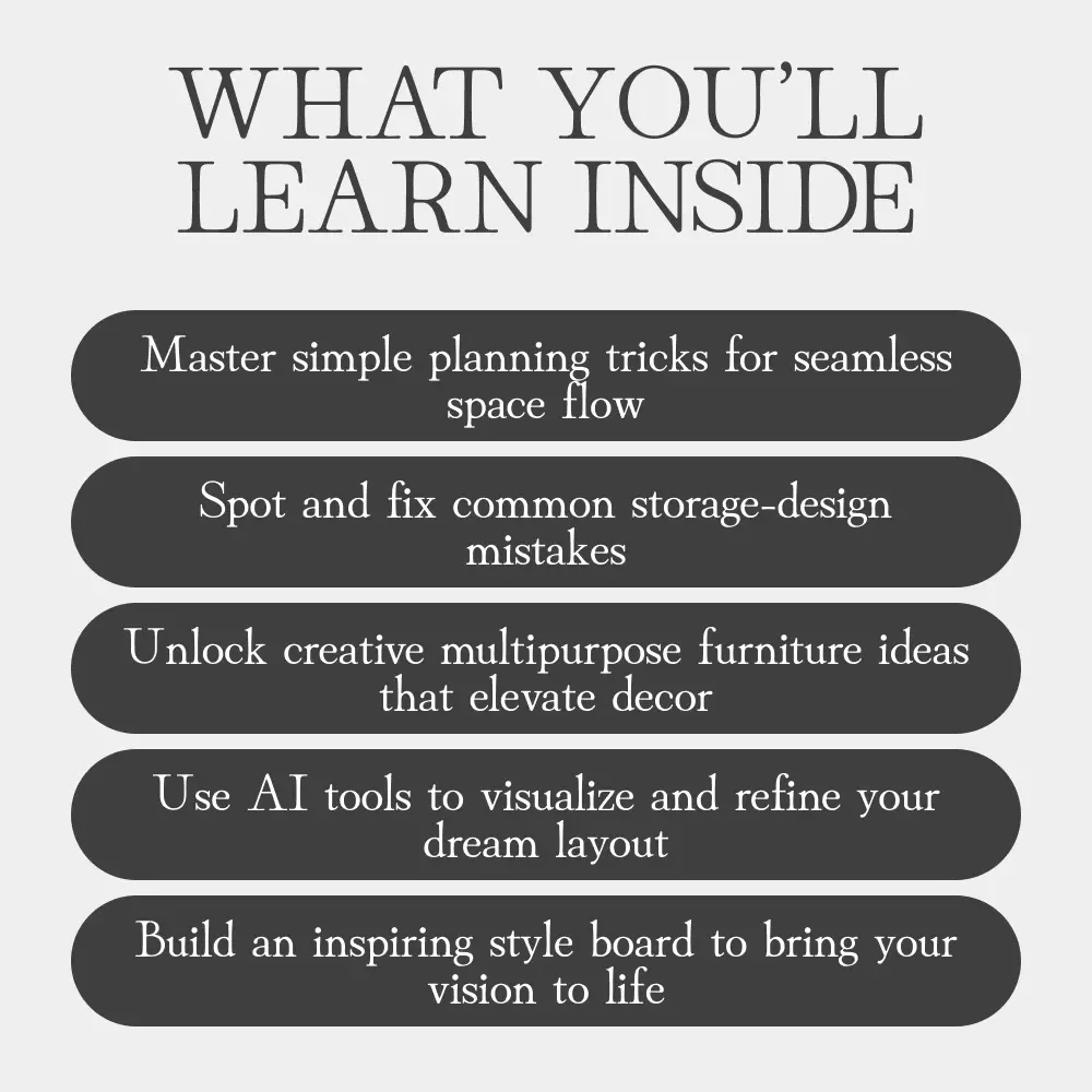 The Art of Hidden Functionality | Modern Home Design Guide for Creative Storage Solutions | Learn How to Build Storage into Decor