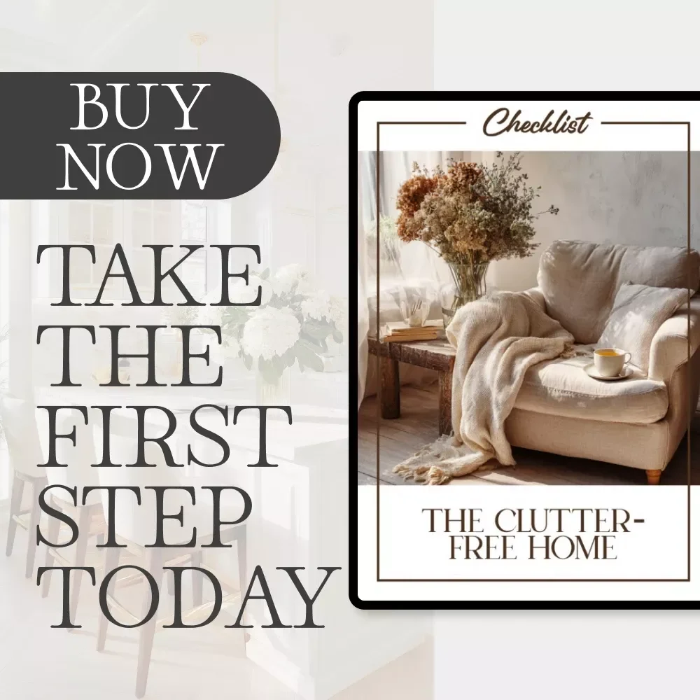 The Clutter-Free Home Checklist | Printable Decluttering Guide | How to Keep Your Home Clutter Free | Minimalist Organization Digital Download