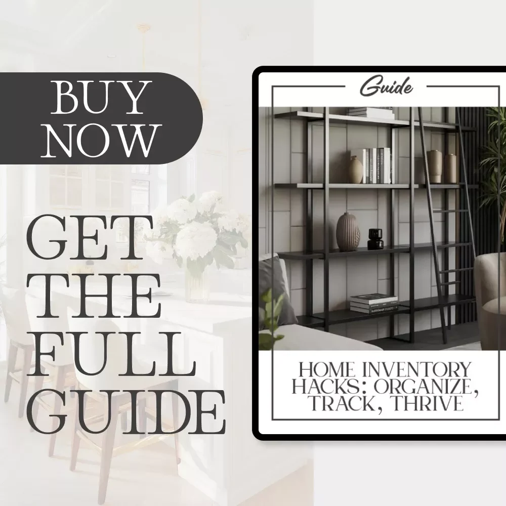 Home Inventory Hacks: Organize, Track, Thrive | Digital Guide for Effortless Home Inventory Setup, Tracking, and Management | Instant Download eBook with AI Tips and Checklists