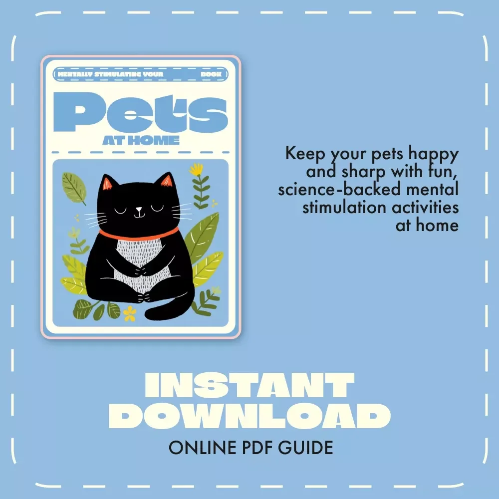 Mentally Stimulating Your Pets at Home | Enrichment eBook for Dogs & Cats | Indoor Activities & Training Ideas | How to Stimulate Pets Mentally Indoors Guide