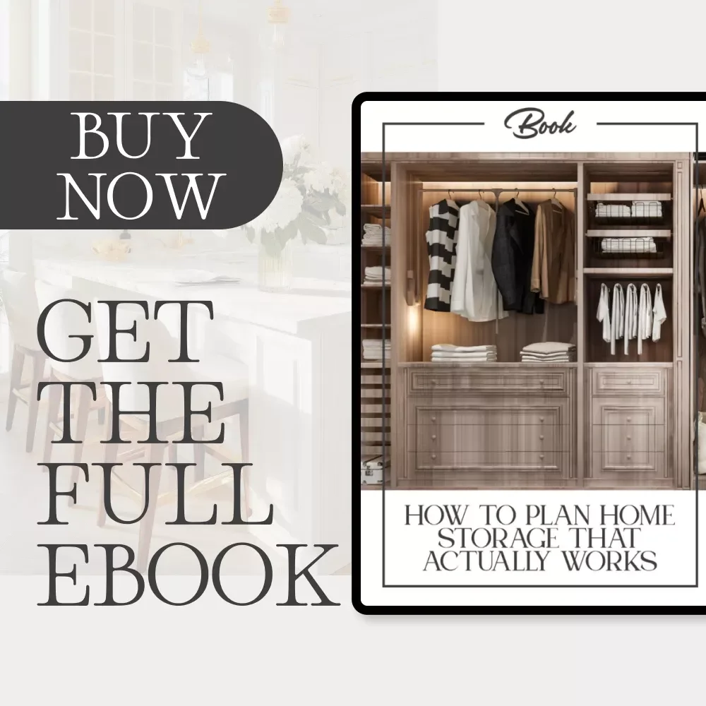 How to Plan Home Storage That Actually Works | Printable Home Organization eBook | Decluttering, Room-by-Room Storage Guide, AI Storage Planning Tips