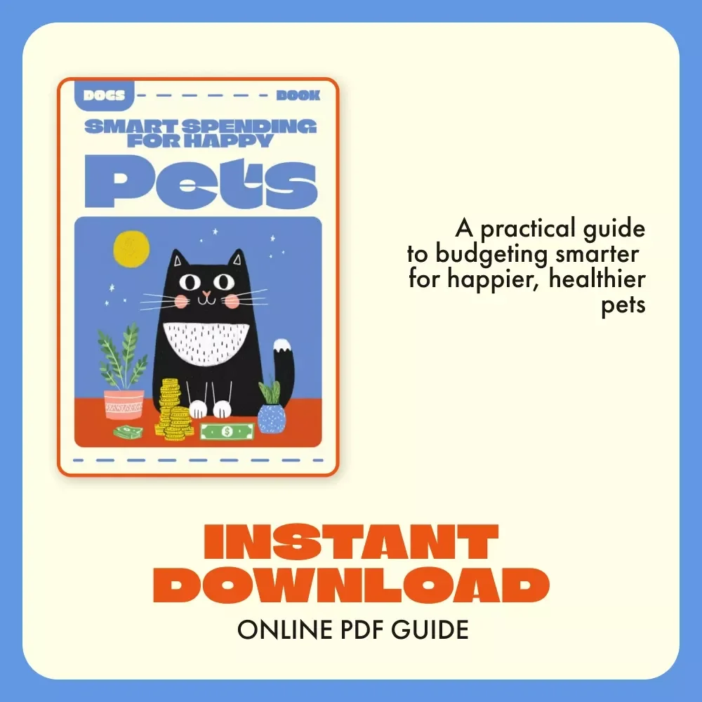 Smart Spending for Happy Pets | Budget Planner eBook for Pet Owners | Digital Guide for Tracking Monthly Pet Expenses, Saving on Pet Care, and Managing Pet Budgets