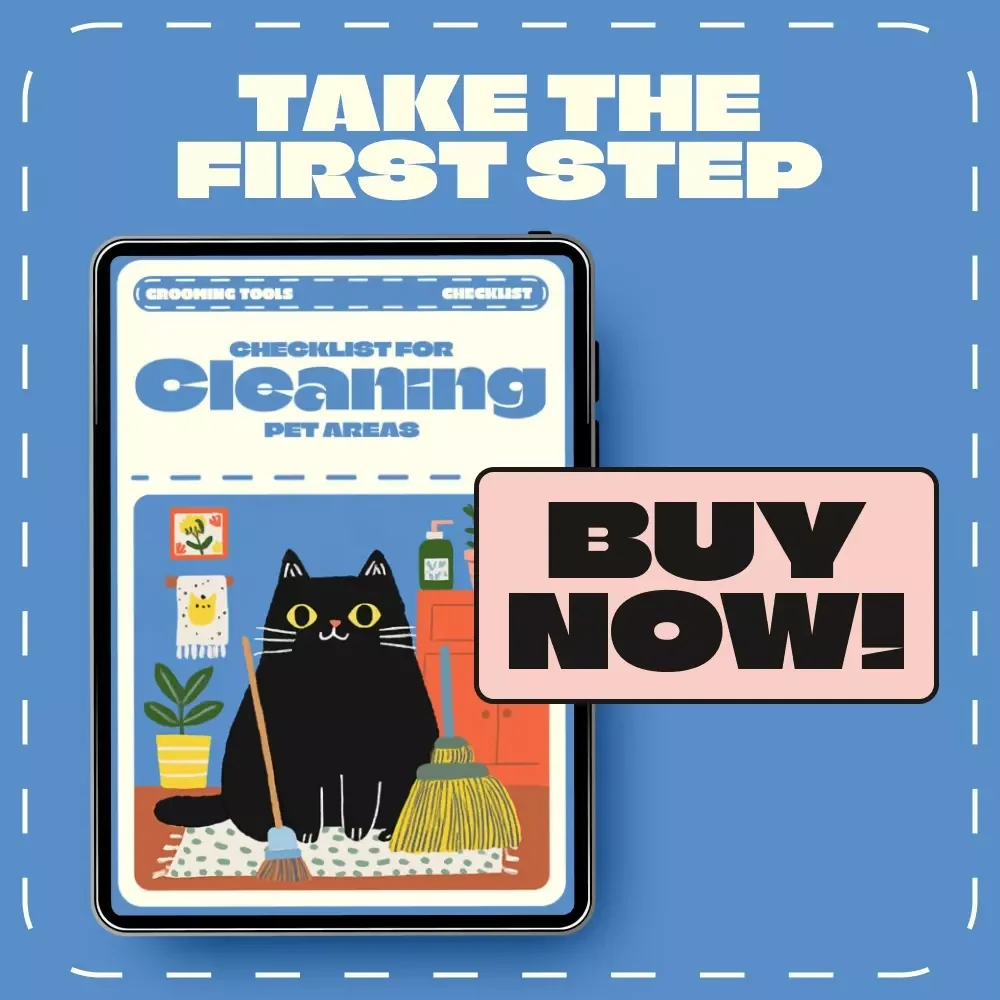Checklist for Cleaning Pet Areas | Printable Pet Cleaning Guide | Pet Odor Control | Pet Area Cleaning Schedule | Digital Download | Home Organization for Pet Owners