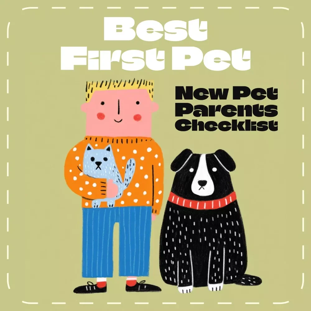 The Beginner’s Pet Owner Checklist | Printable Pet Care Guide for New Owners | Digital Download for Finding the Best First Pet for Beginners