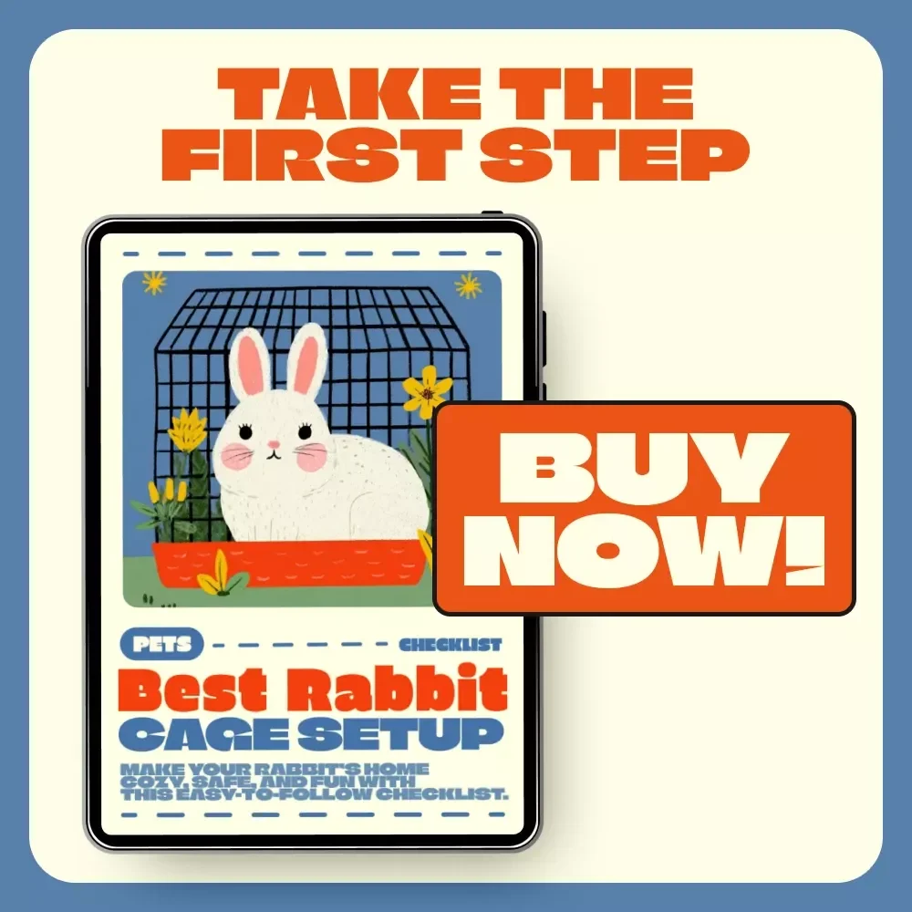 Best Rabbit Cage Setup Checklist | Digital Download Guide for the Best Cage Setup for Rabbits | Ultimate Rabbit Habitat Planner & Care Tips for Happy Bunnies