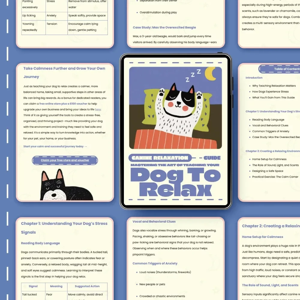 Mastering the Art of Teaching Your Dog to Relax