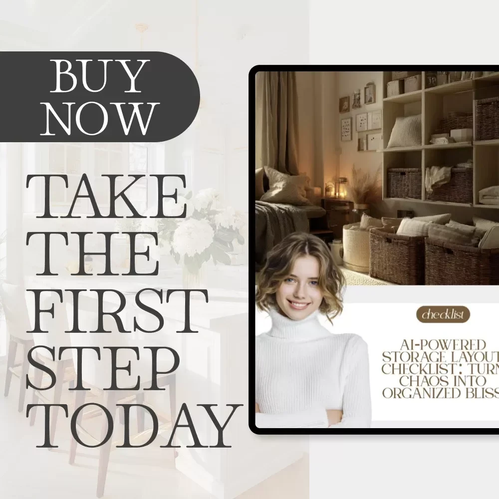 AI-Powered Storage Layout Checklist: Turn Chaos Into Organized Bliss | Digital Download | how to use ai to map storage layout | Smart Home Organization Guide