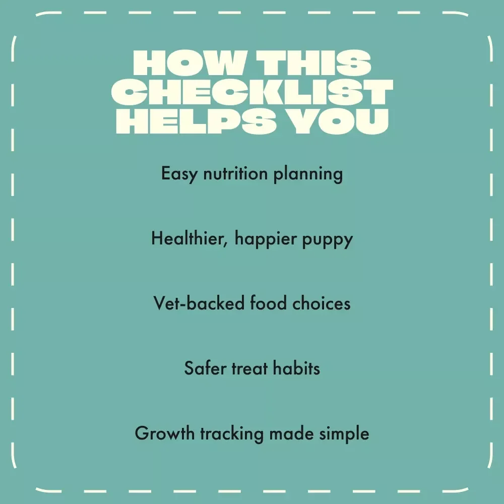 Fur-tastic Feasts: Best Foods for Your Growing Pup | Puppy Nutrition Checklist | Digital Download Guide for Pet Parents