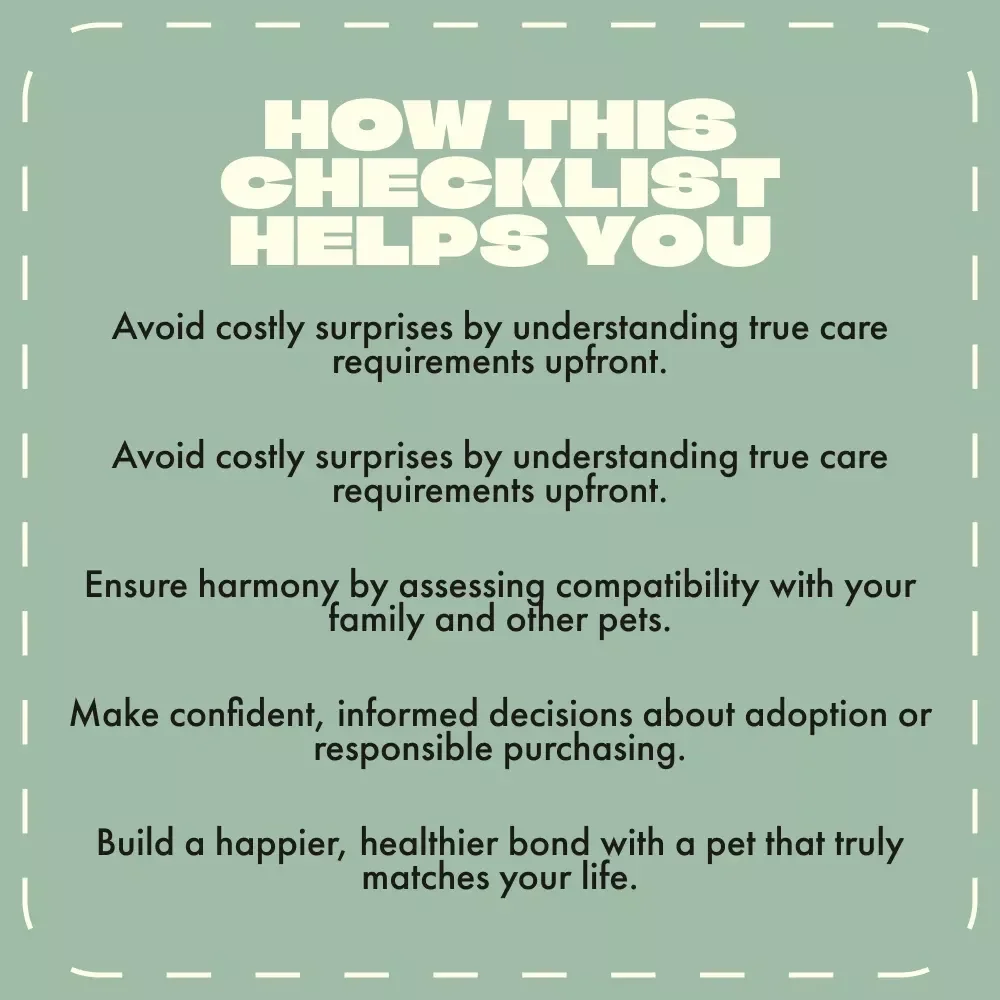 Tips for Choosing the Right Pet – Printable Pet Owner Checklist | Digital Download | Tips for Choosing a Pet Guide for Families & First-Time Owners