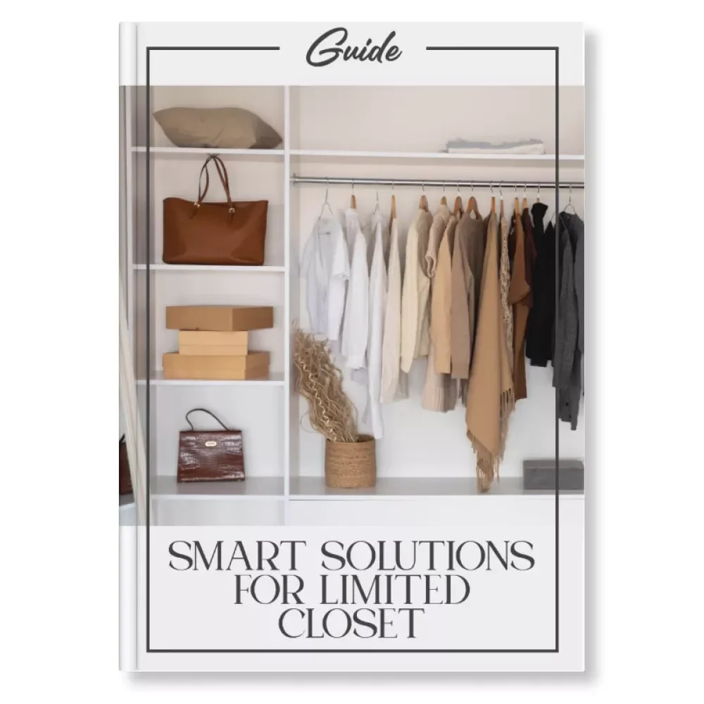Smart Solutions for Limited Closet | Digital Organization Guide | What to Do When Closet Space Is Limited | Small Closet Storage eBook for Decluttering and Creative Organization