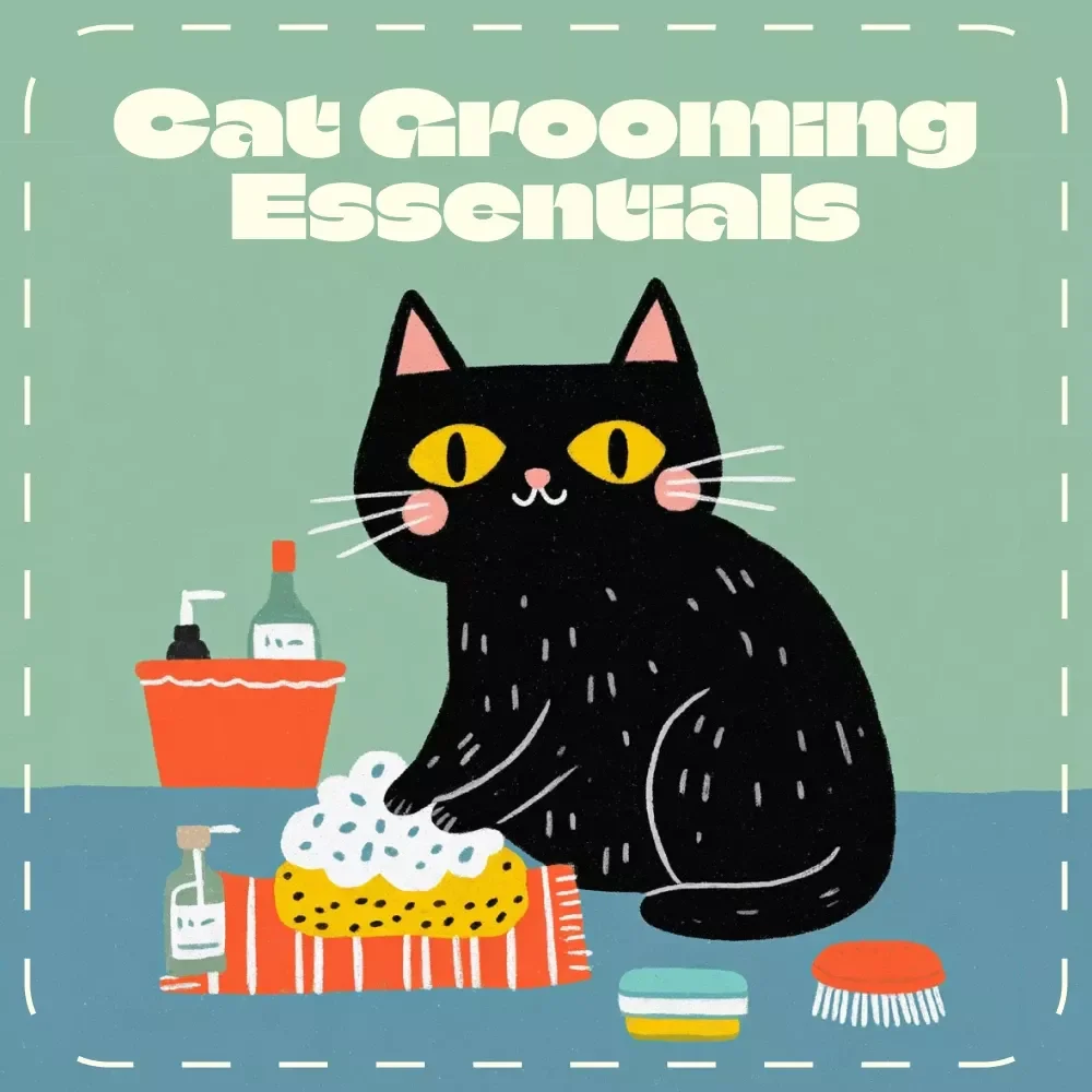 Cat Grooming Essentials | Cat Grooming Basics Digital Guide for Healthy Coats & Happy Cats | Printable Pet Care eBook