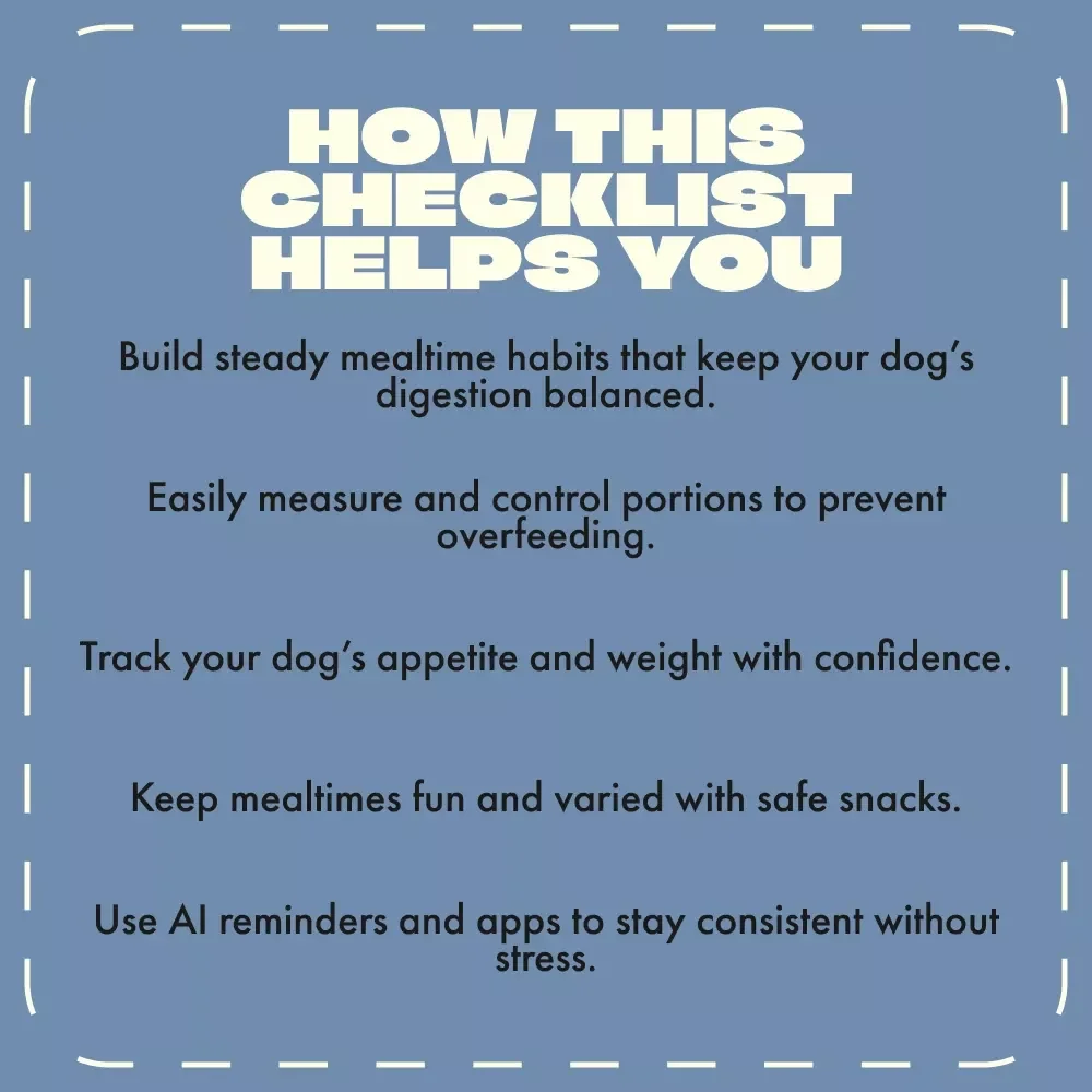 The Beginner’s Dog Feeding Schedule Checklist | Printable Digital Download for New Dog Owners | Puppy & Adult Dog Feeding Routine Guide | Dog Feeding Schedule for Beginners