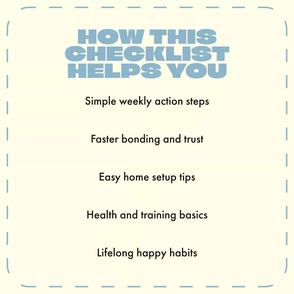 First Month With Your Dog: The Fun & Easy Checklist | Puppy Starter Guide | Printable First Month Checklist for Dogs | Digital Pet Care Planner