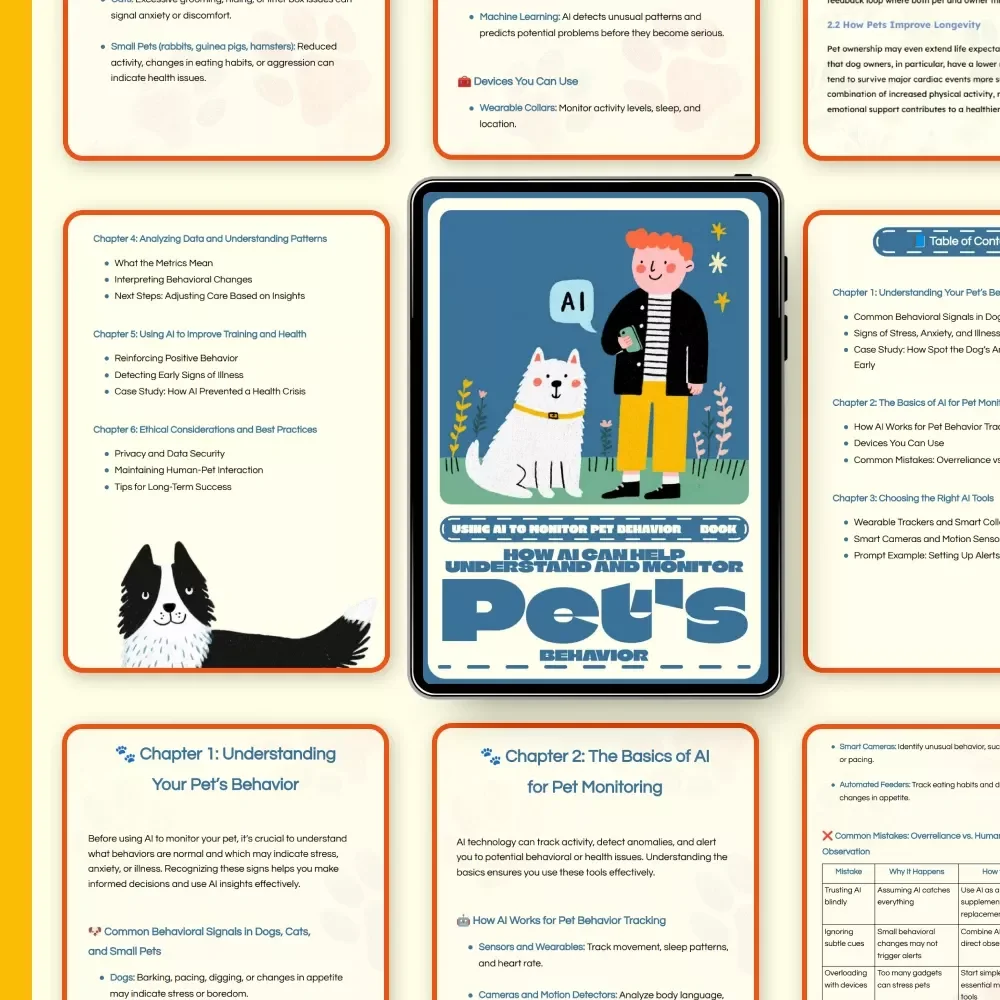 How AI Can Help Understand and Monitor Pet’s Behavior | AI Pet Monitoring eBook | Learn About Using AI to Monitor Pet Behavior for Smarter Pet Care
