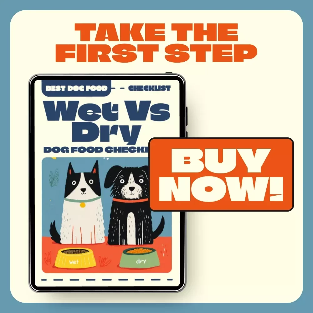 Wet vs Dry Dog Food Checklist | Printable Pet Nutrition Guide | Digital Download for Dog Owners, Pet Parents & Animal Lovers | Puppy Feeding Tips & AI Dog Diet Optimization