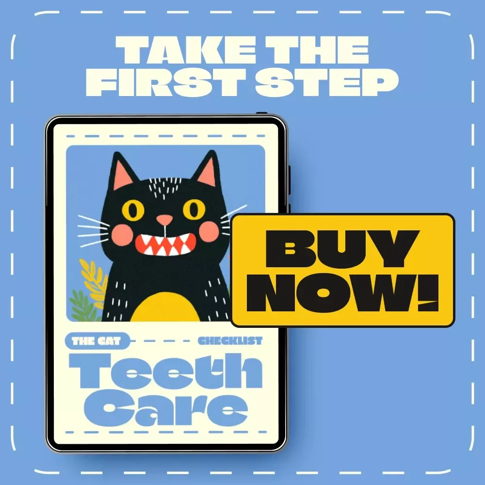 The Cat Teeth Care Checklist | Digital Pet Care Guide | How to Care for Cat Teeth | Printable & AI-Powered Feline Dental Routine