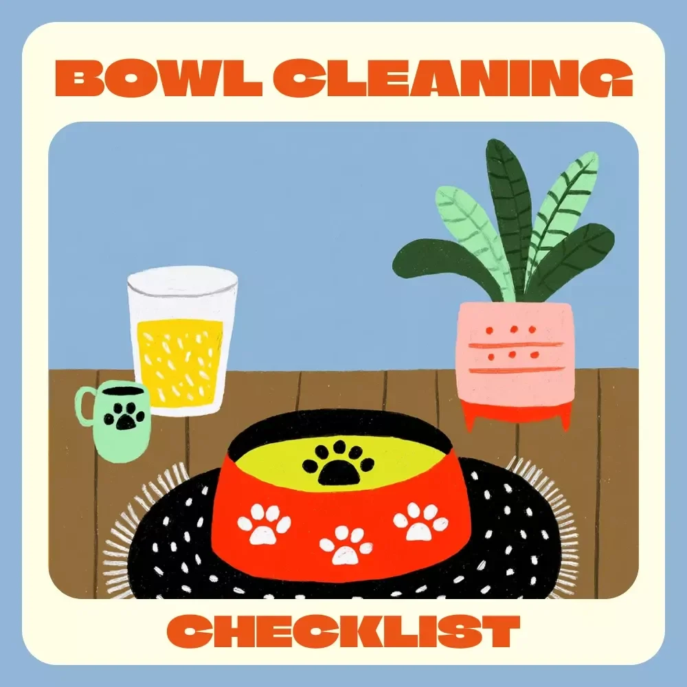 The Purrfect Bowl Cleaning Checklist | Printable Cat Care Guide | Digital Download for Cat Owners | Pet Hygiene & Cleaning Routine eBook