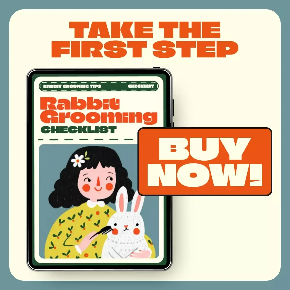 Rabbit Grooming Checklist | Printable Rabbit Care Guide | Bunny Grooming Tips for Healthy & Happy Rabbits | Digital Download