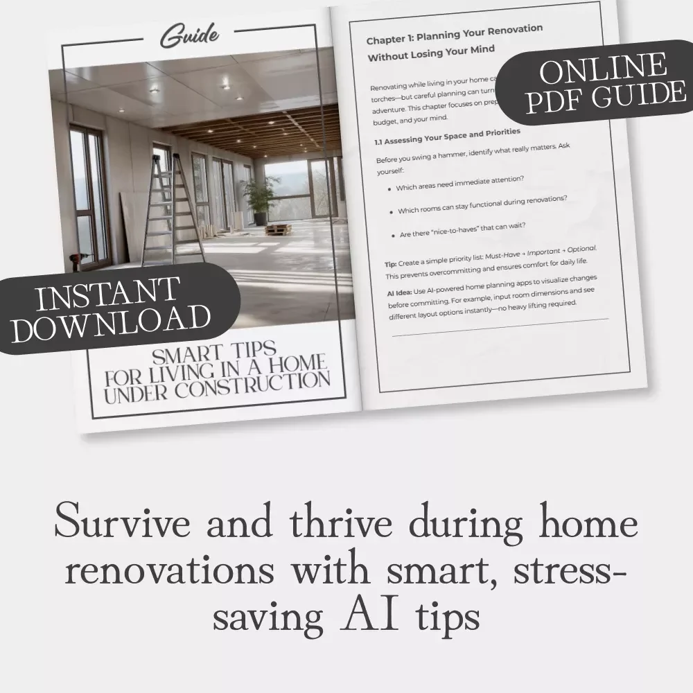 Smart Tips for Living in a Home Under Construction | Home Renovation Survival Guide | Practical Tips for Home Renovating While Living Inside | AI-Powered Planning and Design Tool Guide