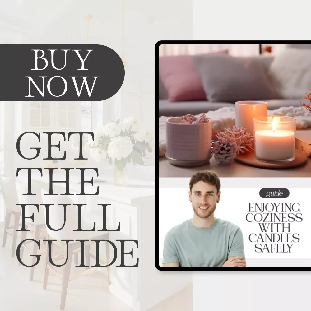 Enjoying Coziness With Candles Safely | Digital Candle Safety Guide for a Warm & Relaxing Home | Tips for Using Candles Safely for Coziness