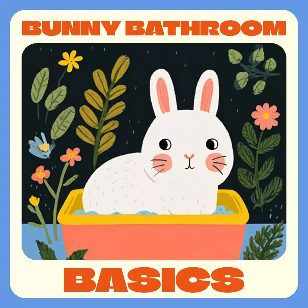 Bunny Bathroom Basics | How to Litter Train a Rabbit eBook | Step-by-Step Rabbit Litter Training Guide for Beginners, Pet Owners & Bunny Lovers