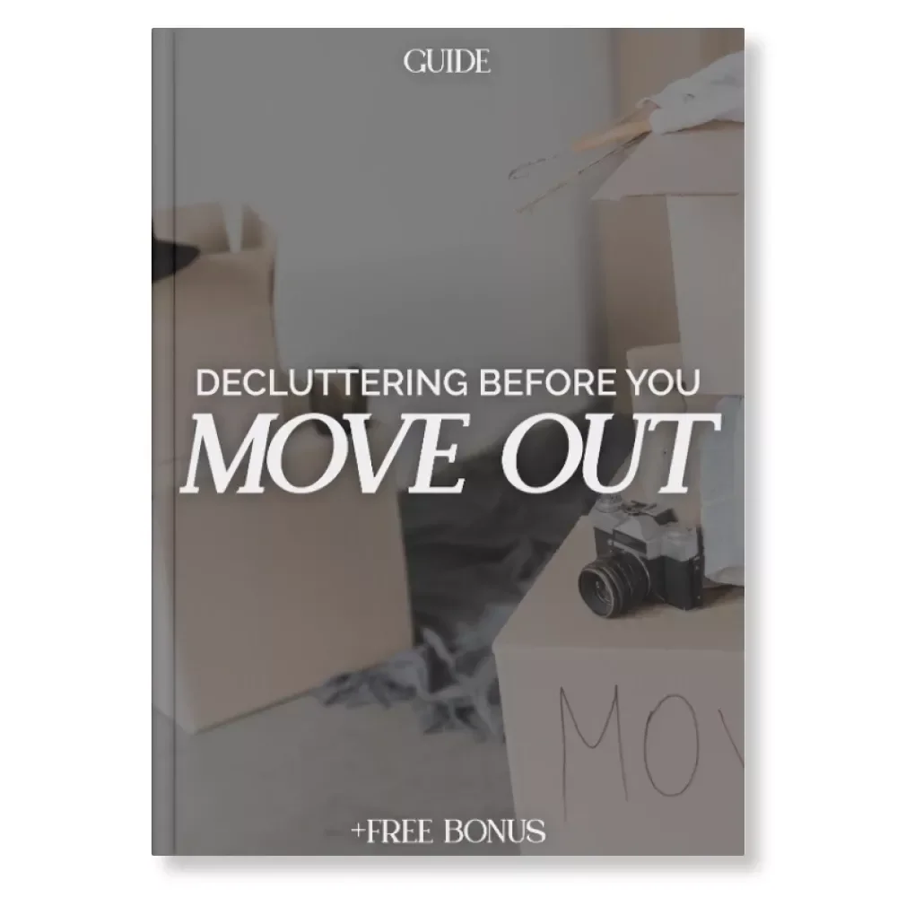 Decluttering Before You Move Out | Printable Digital Guide for a Stress-Free Move | Best Way to Declutter Before Moving