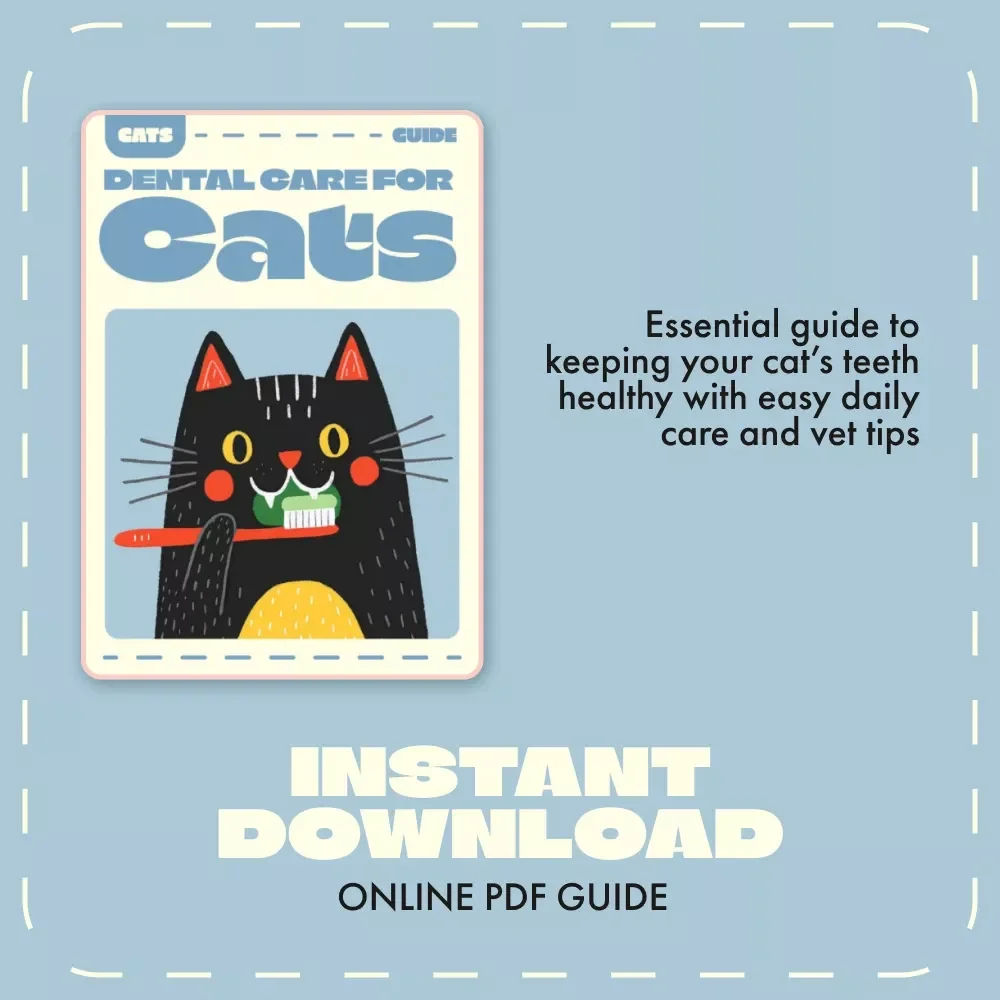 Dental Care for Cats | Feline Oral Health eBook | Cat Teeth Cleaning Guide | Digital Download for Pet Owners & Cat Lovers