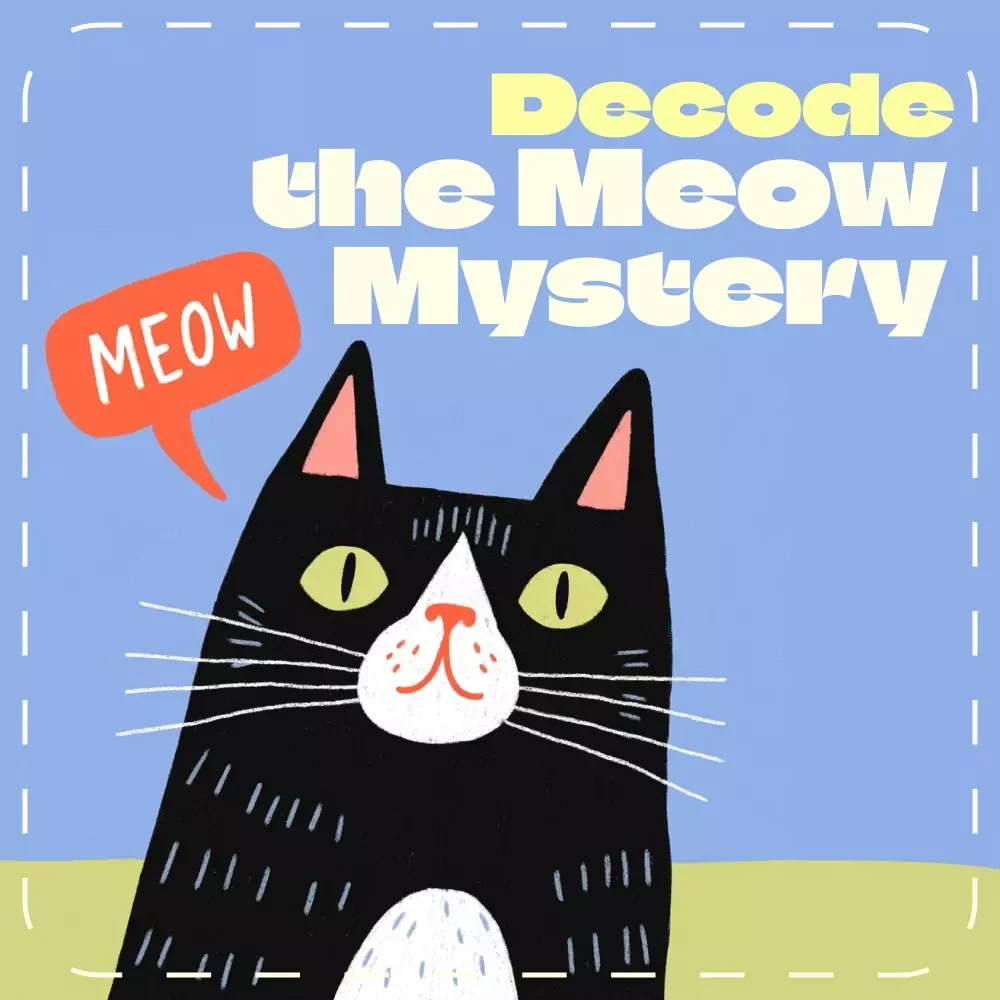 Decode the Meow Mystery | Cat Behavior Checklist | Digital Download | Why Does My Cat Meow So Much | Pet Owner’s Guide to Understanding Cat Communication