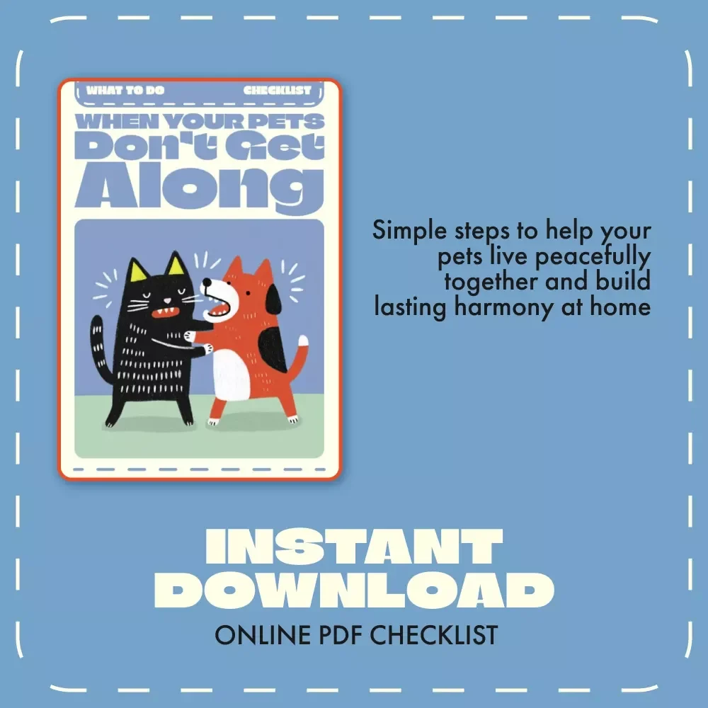 What to Do When Your Pets Don’t Get Along – Printable Pet Harmony Checklist | Step-by-Step Digital Guide for Multi-Pet Homes | Instant Download for Pet Owners