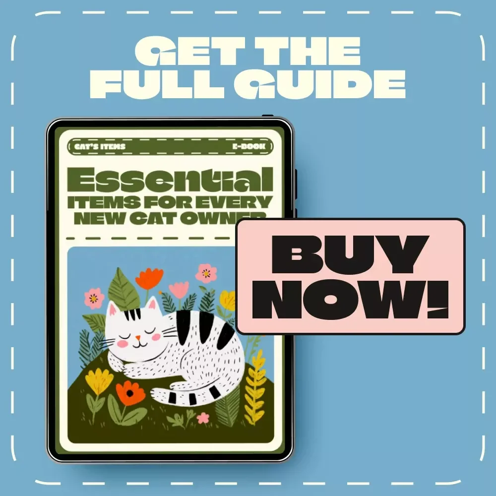 Essential Items for Every New Cat Owner | Printable Cat Care Guide, eBook & Checklist for Beginners | Digital Download for Pet Parents