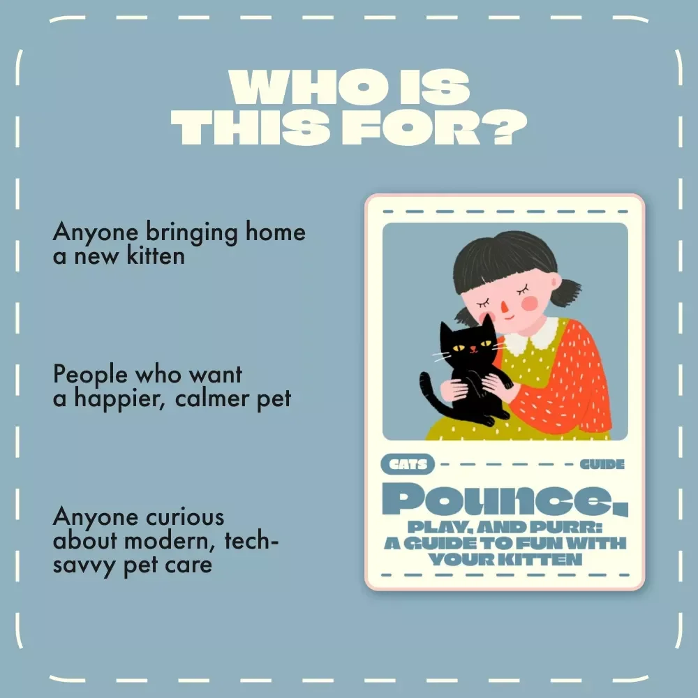 Pounce, Play, and Purr: A Guide to Fun with Your Kitten | The Best Way to Play with a Kitten | Digital Download eBook for Cat Lovers